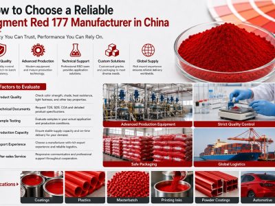 Como escolher um fabricante confiável de pigmento vermelho 177 na China