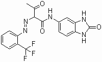 Estrutura molecular do pigmento-154-amarelo