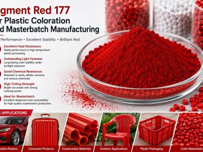 Por que o pigmento vermelho 177 é ideal para coloração de plásticos e fabricação de masterbatches?